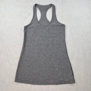 Lululemon Cool Racerback Tank Top Solid Gray Approx Size Medium 6/8